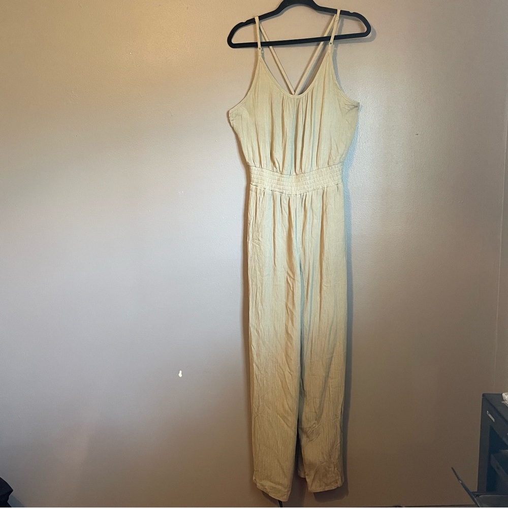 NWT Prana Sz Medium Fernie Sweet Agave Olive Modal Wide Leg Jumpsuit Ret $99! - Picture 4 of 16